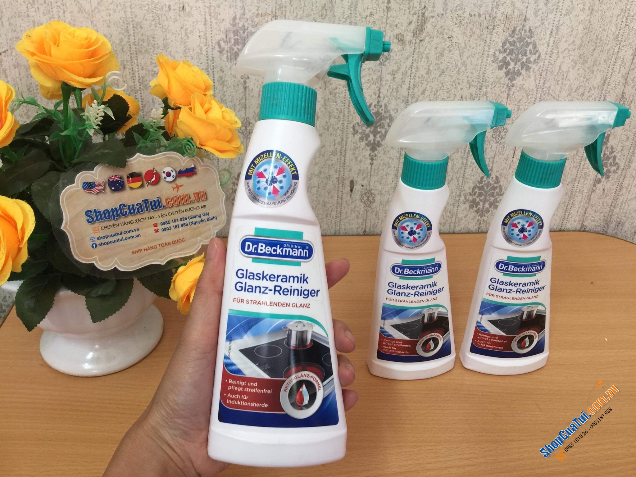 Dung dịch tẩy rửa bếp từ , bếp điện Dr Beckmann 250ml