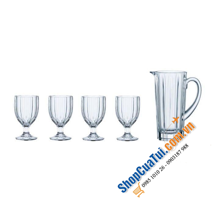 Bộ bình kèm 4 ly pha lê Nachtmann Aspen summerdrinks.