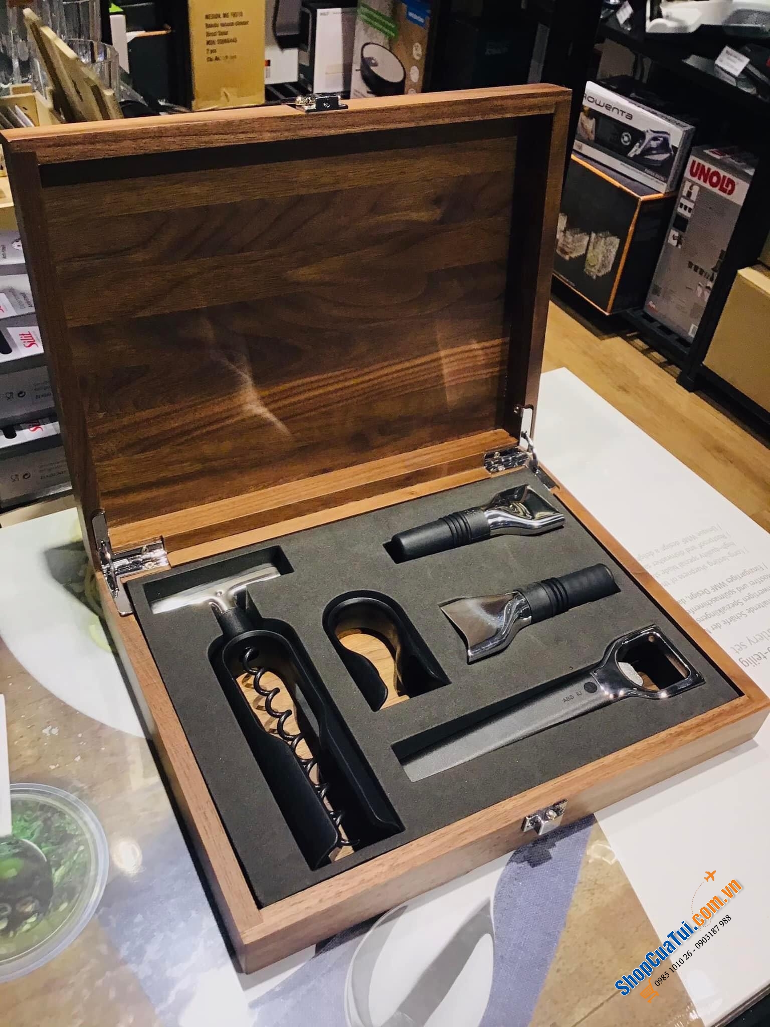 SET DỤNG CỤ MỞ RƯỢU WMF BARIC SOMMELIER SET 5 MÓN