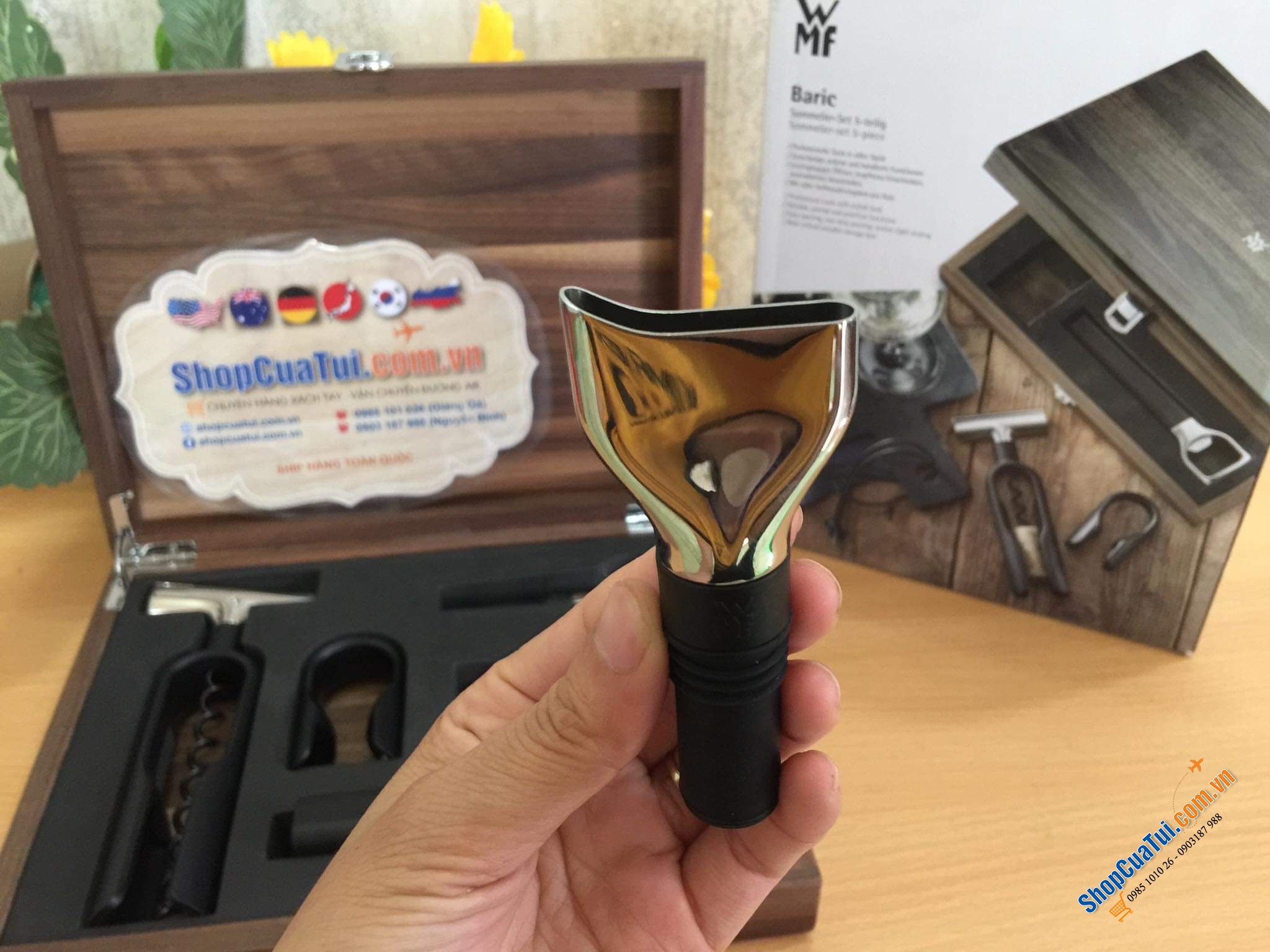 SET DỤNG CỤ MỞ RƯỢU WMF BARIC SOMMELIER SET 5 MÓN