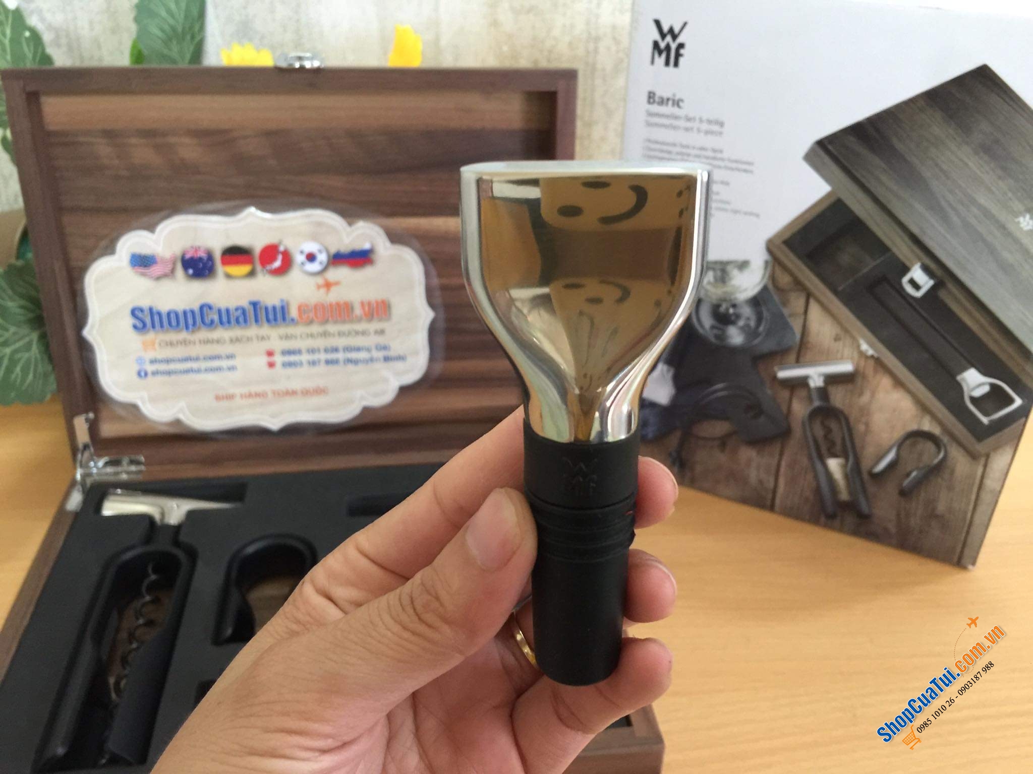 SET DỤNG CỤ MỞ RƯỢU WMF BARIC SOMMELIER SET 5 MÓN
