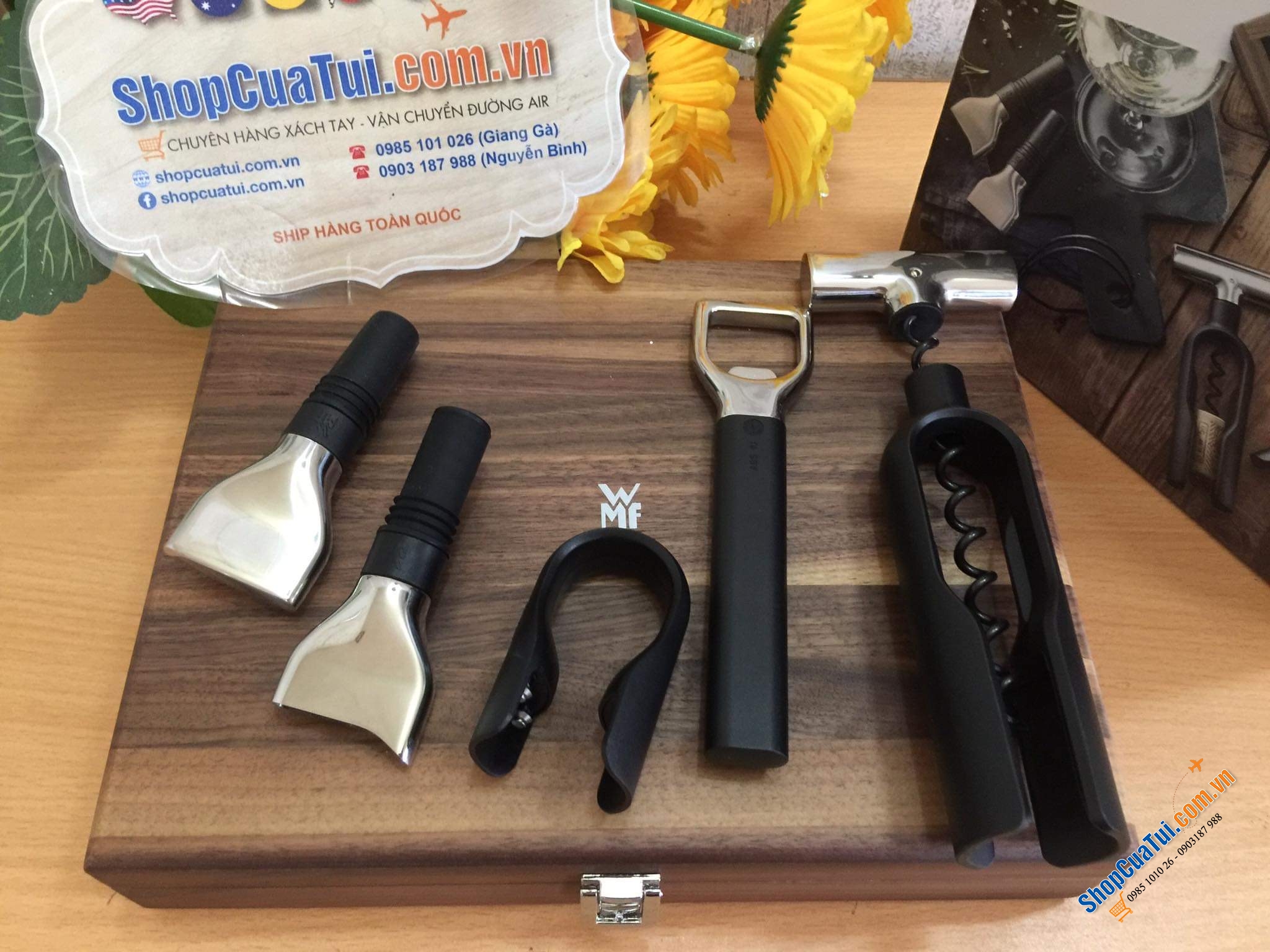 SET DỤNG CỤ MỞ RƯỢU WMF BARIC SOMMELIER SET 5 MÓN