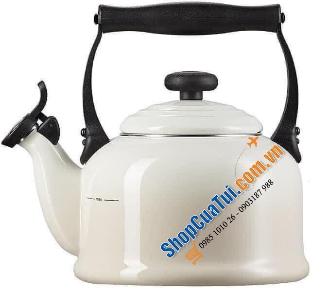 Ấm Đun Nước Le Creuset DEMI SHELL MÀU TRẮNG  1,1 LÍT