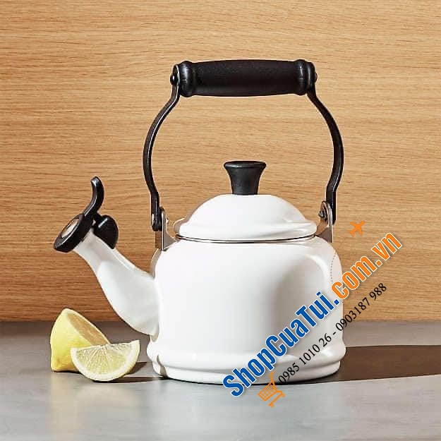 Ấm Đun Nước Le Creuset DEMI SHELL MÀU TRẮNG  1,1 LÍT