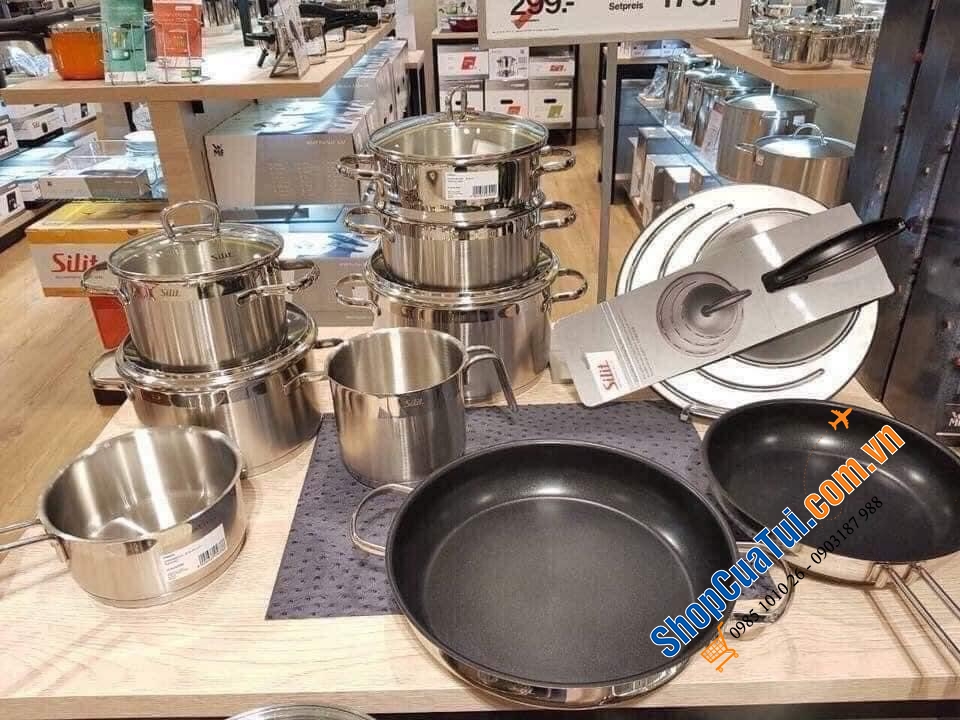 BỘ NỒI SILIT TOSKANA 10 phiên bản có vung chắn mỡ xịn sò, góc chụp nào cũng đẹp nổi bật
