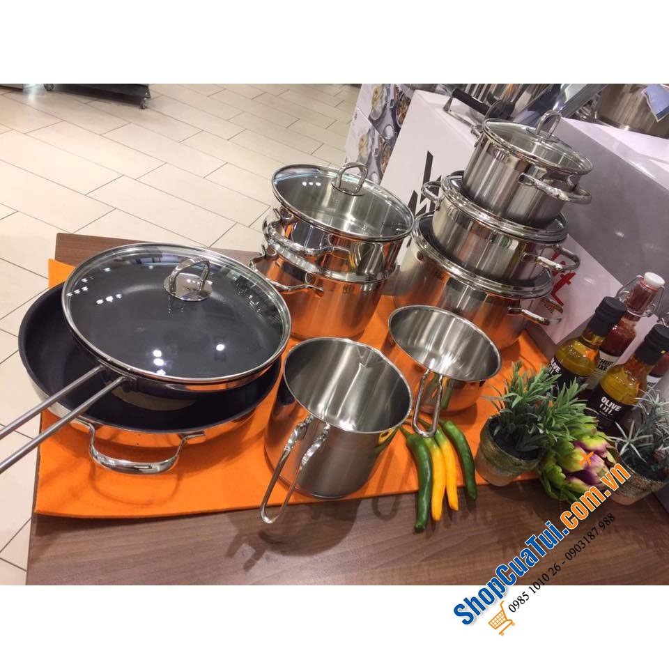 BỘ NỒI SILIT TOSKANA 10 phiên bản có vung chắn mỡ xịn sò, góc chụp nào cũng đẹp nổi bật