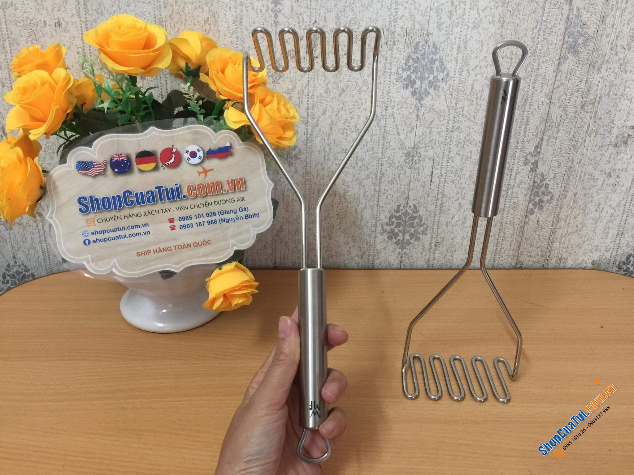 Dụng cụ nghiền thô / mịn Khoai Tây INOX WMF.