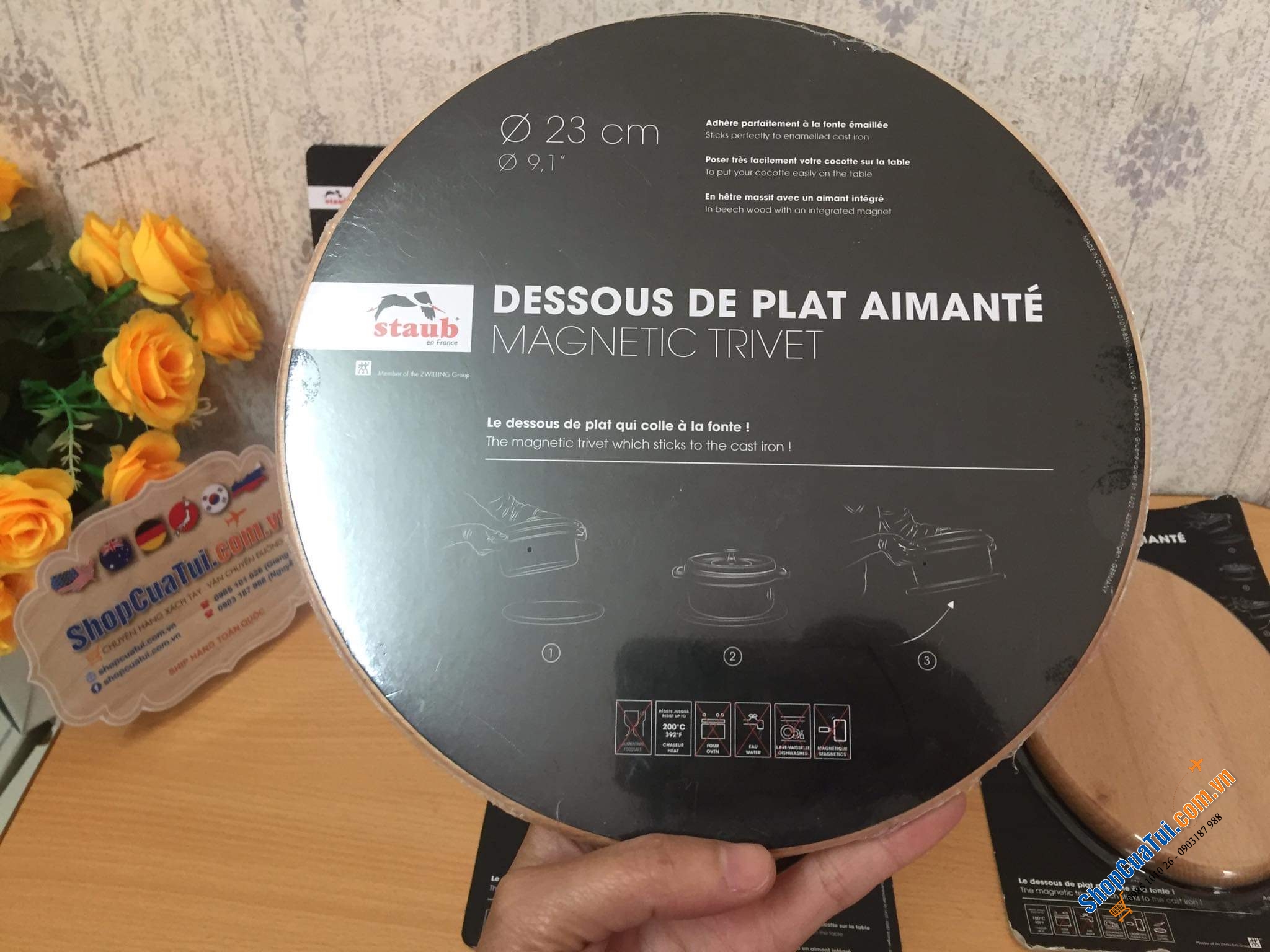 TẤM LÓT NỒI TÍCH HỢP NAM CHÂM STAUB