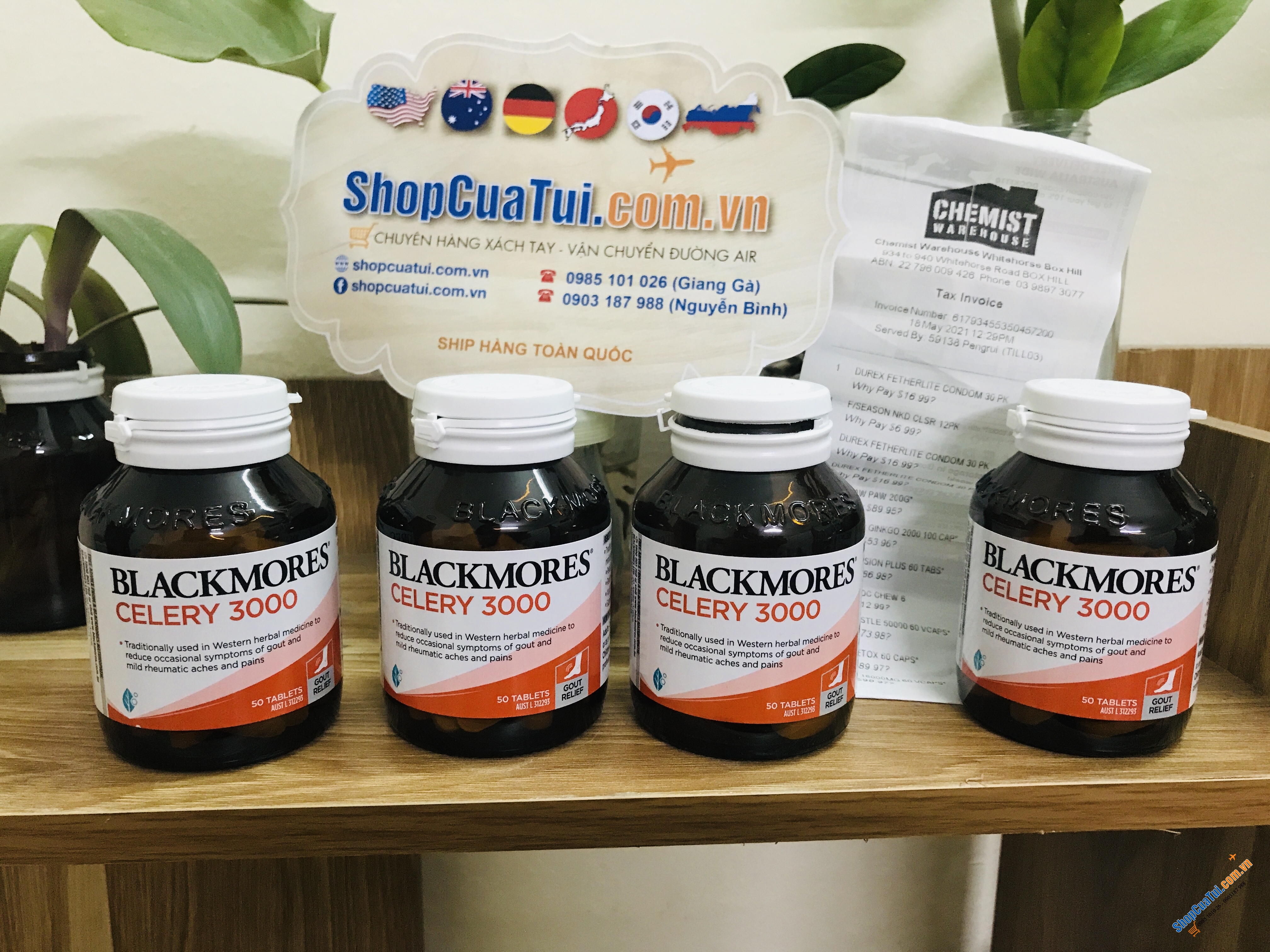 Viên uống phòng và điều trị gút Gout Blackmores Celery 3000 50 Tablets