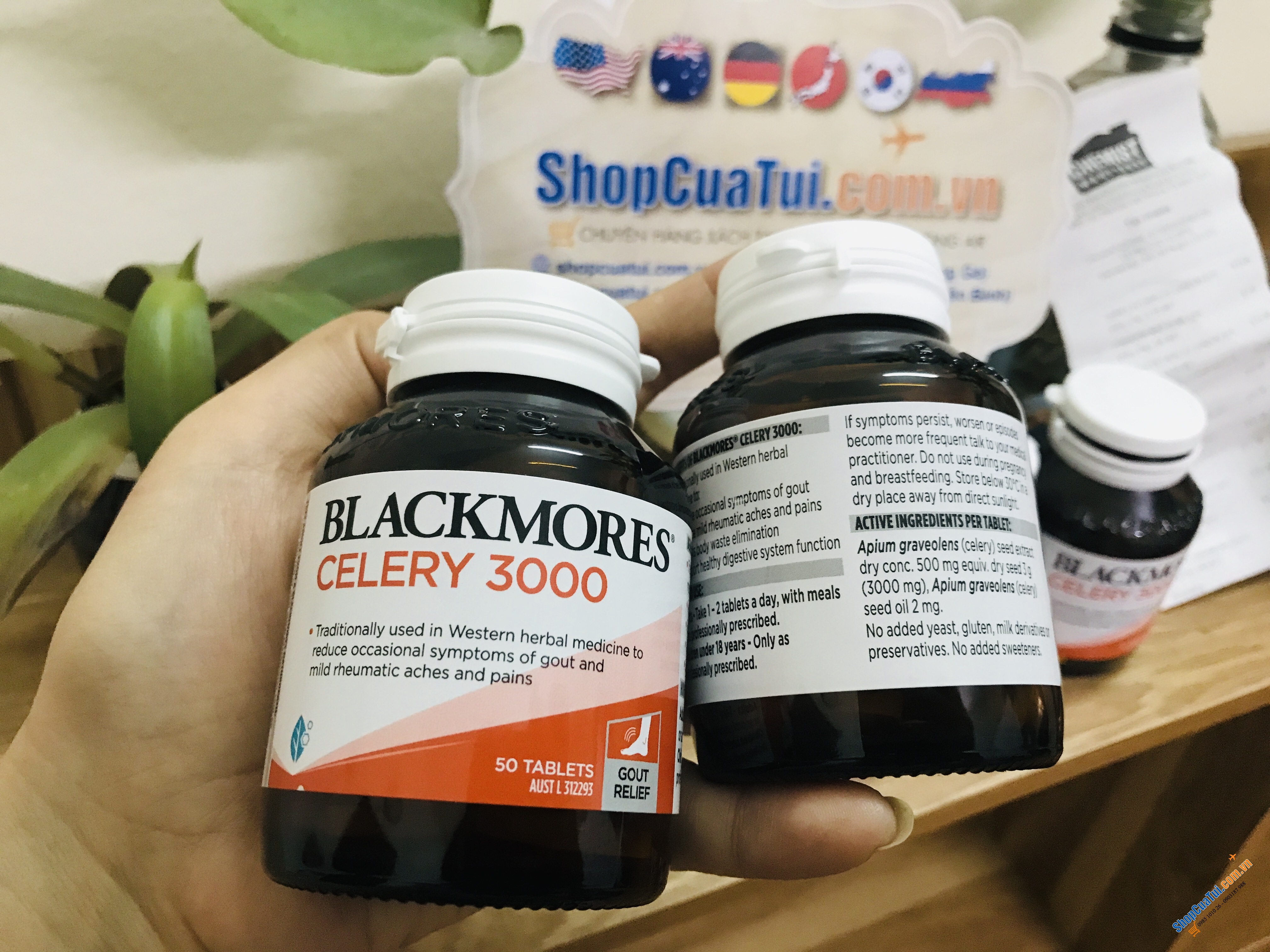 Viên uống phòng và điều trị gút Gout Blackmores Celery 3000 50 Tablets