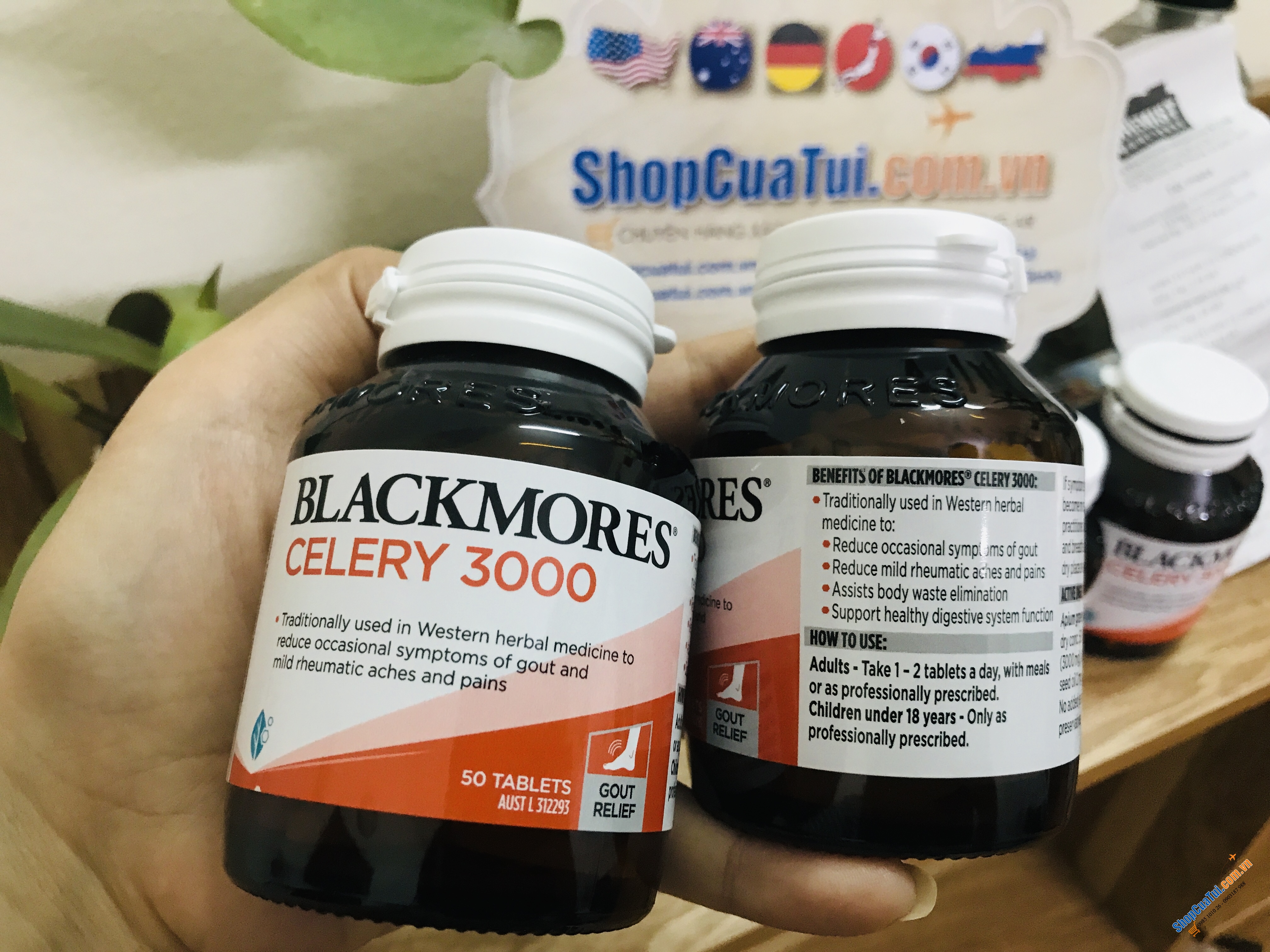 Viên uống phòng và điều trị gút Gout Blackmores Celery 3000 50 Tablets