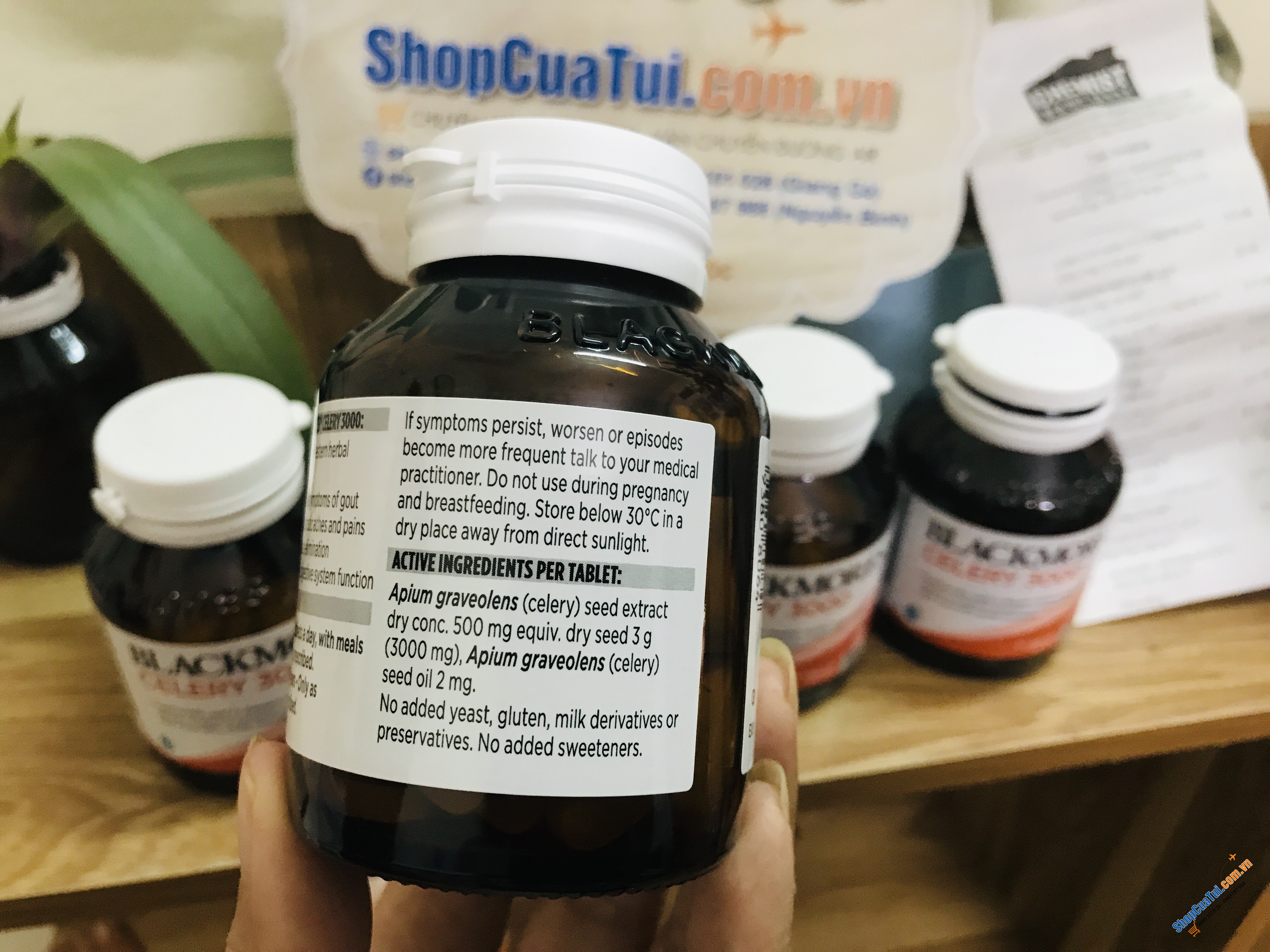 Viên uống phòng và điều trị gút Gout Blackmores Celery 3000 50 Tablets