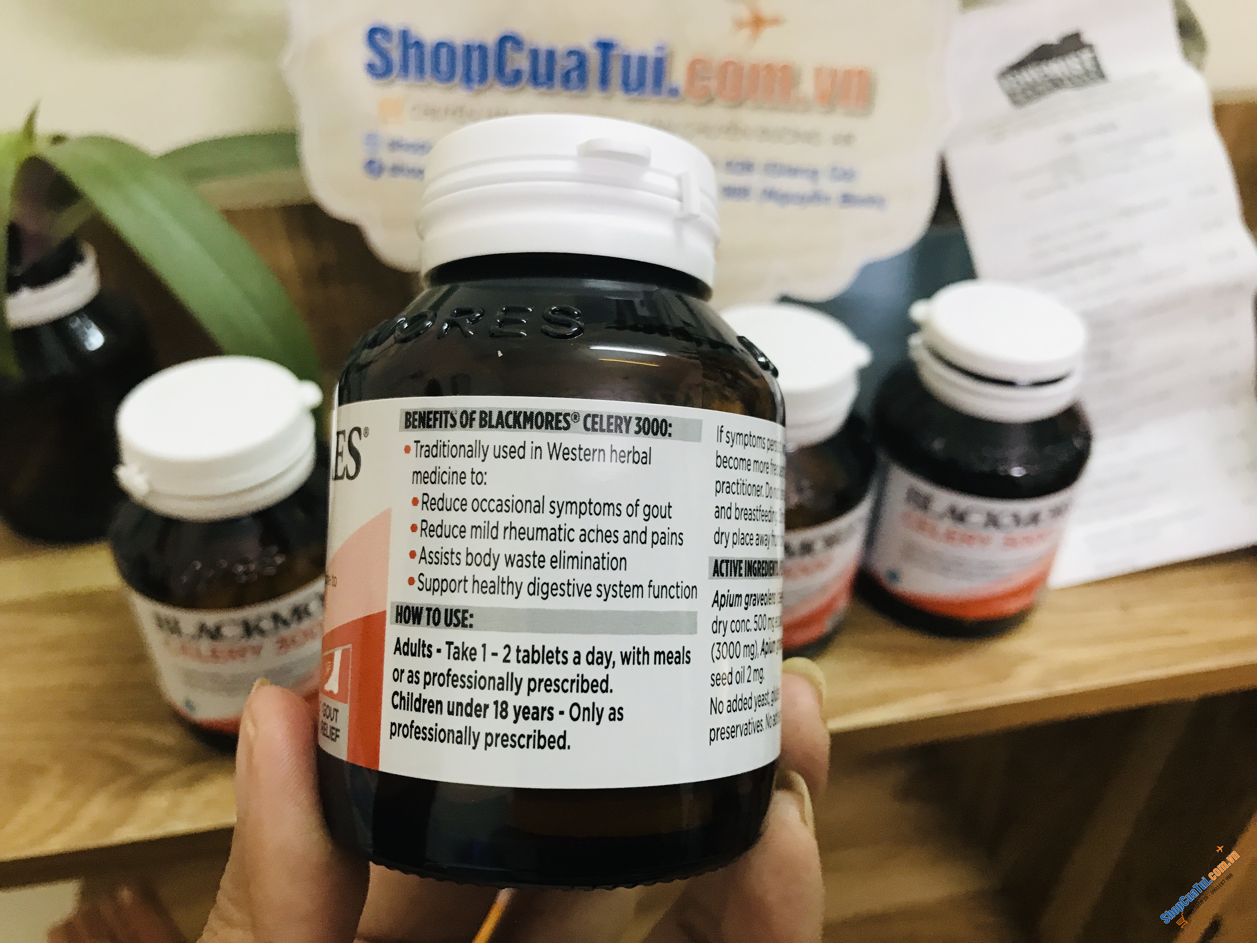 Viên uống phòng và điều trị gút Gout Blackmores Celery 3000 50 Tablets