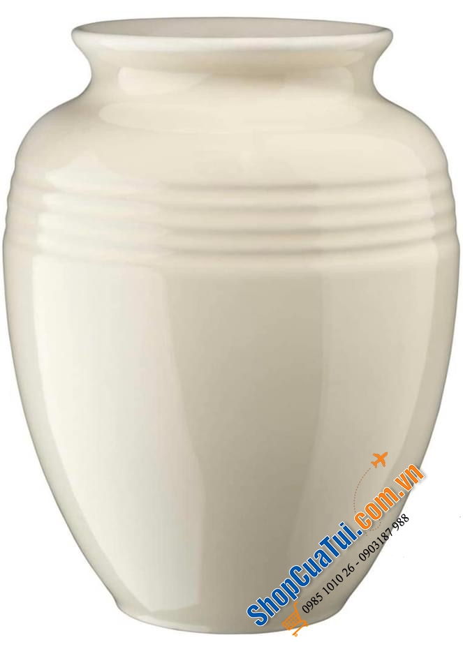 LỌ HOA GỐM LE CREUSET 19 CM MÀU ĐỎ, MÀU CAM