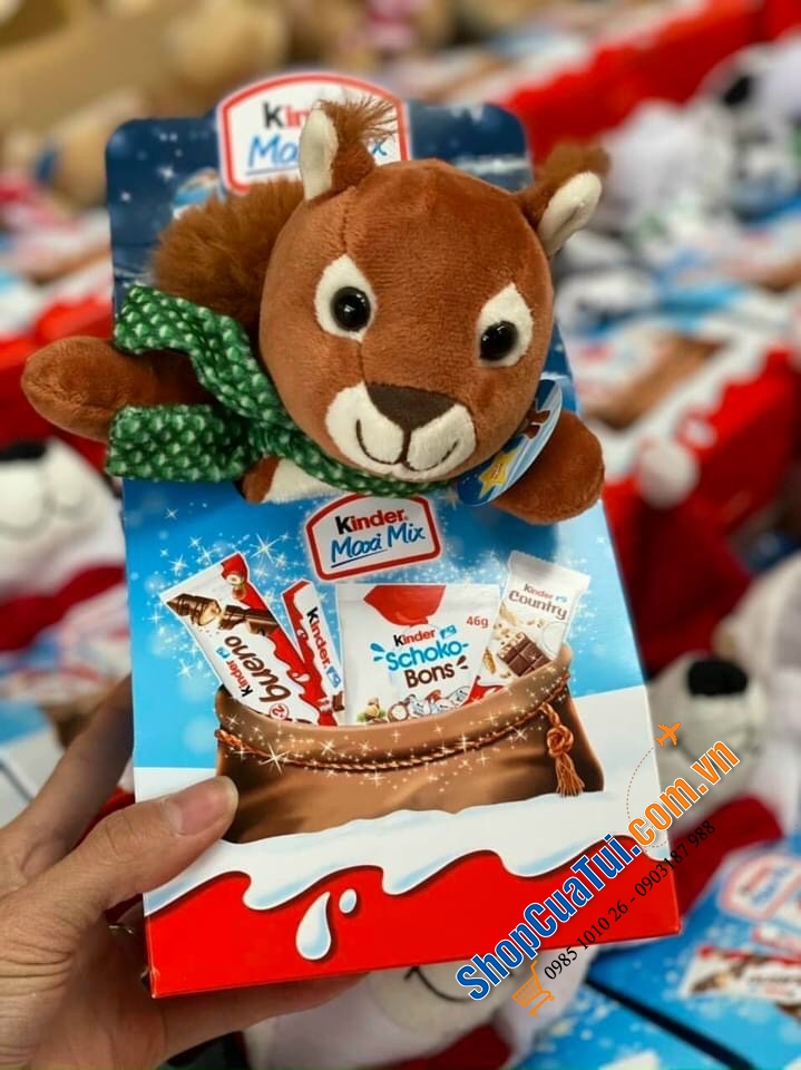 KẸO SOCOLA KINDER THÚ BÔNG - QUÀ CHO CÁC CON MÙA NOEL