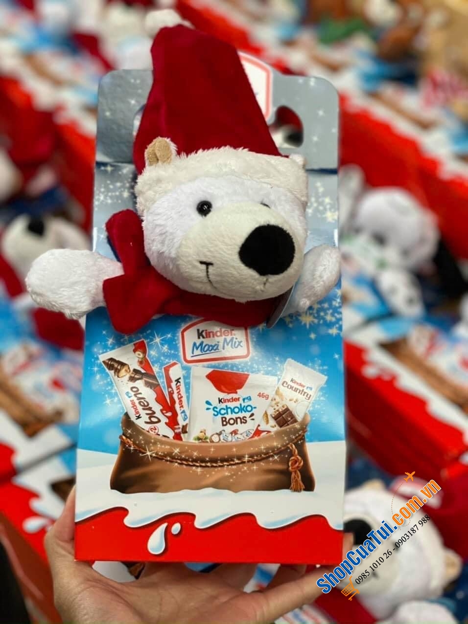 KẸO SOCOLA KINDER THÚ BÔNG - QUÀ CHO CÁC CON MÙA NOEL