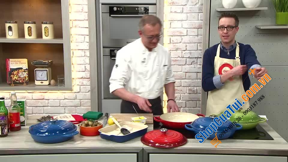 NỒI CHẢO LE CREUSET Gourmet 30cm 3.5L màu xanh