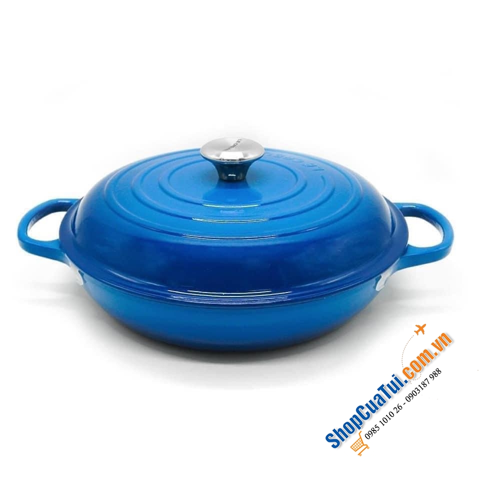 NỒI CHẢO LE CREUSET Gourmet 30cm 3.5L màu xanh