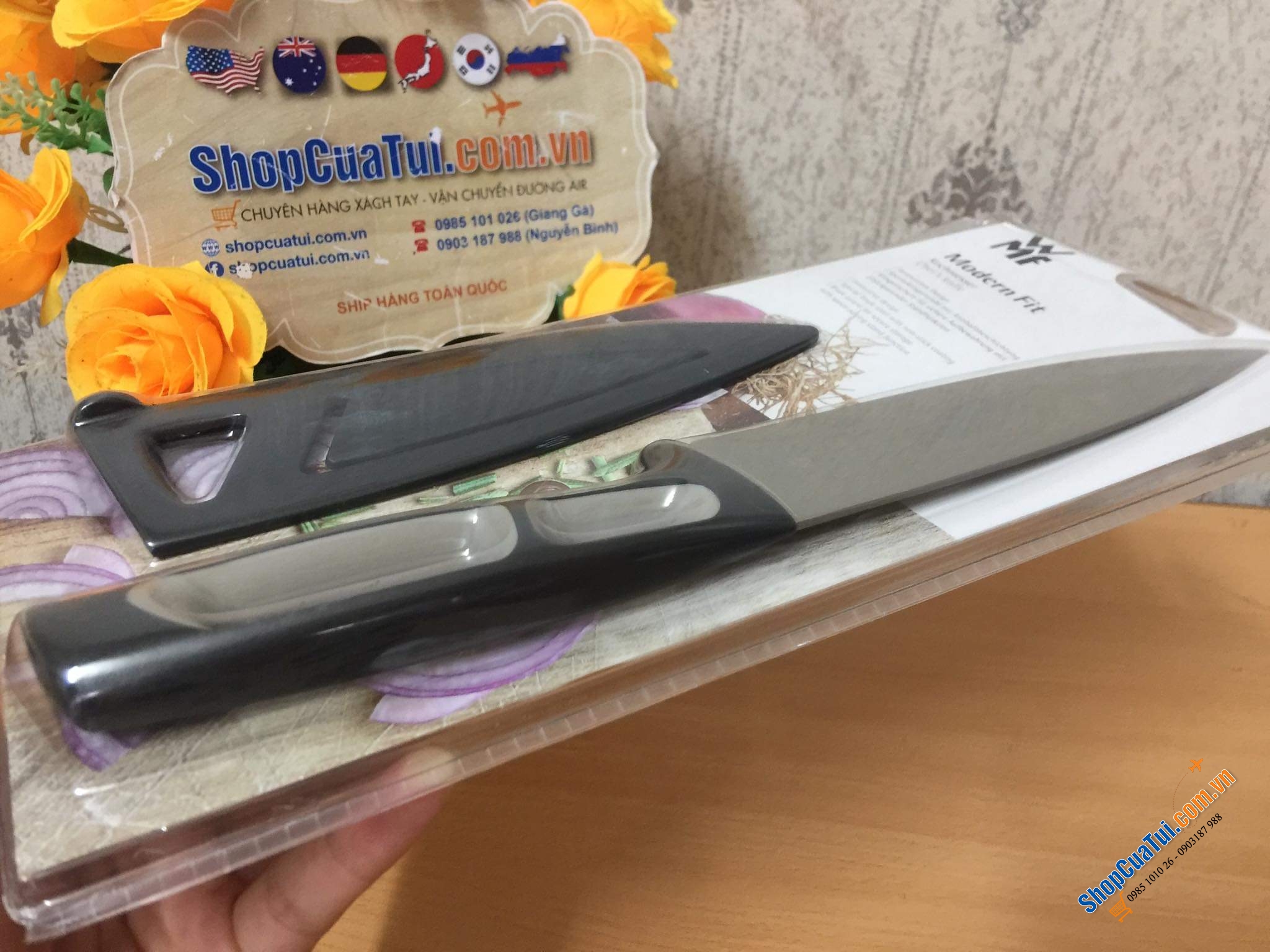DAO THÁI WMF MODERN FIT KÈM NẮP BỌC DAO 25cm