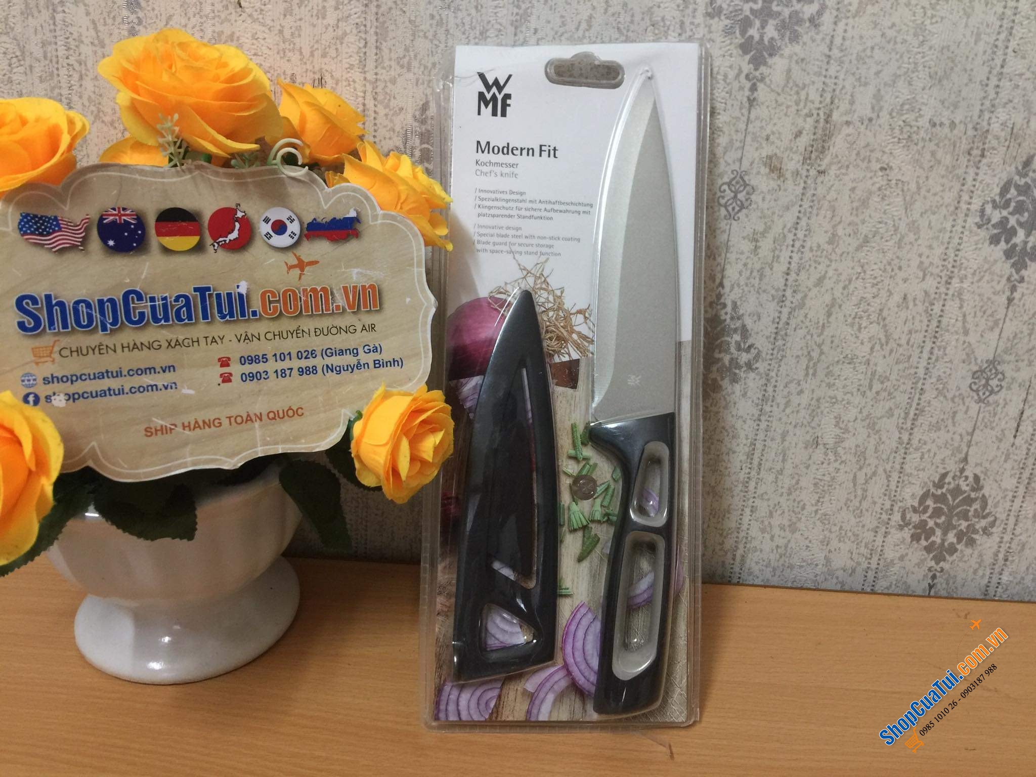 DAO THÁI WMF MODERN FIT KÈM NẮP BỌC DAO 25cm
