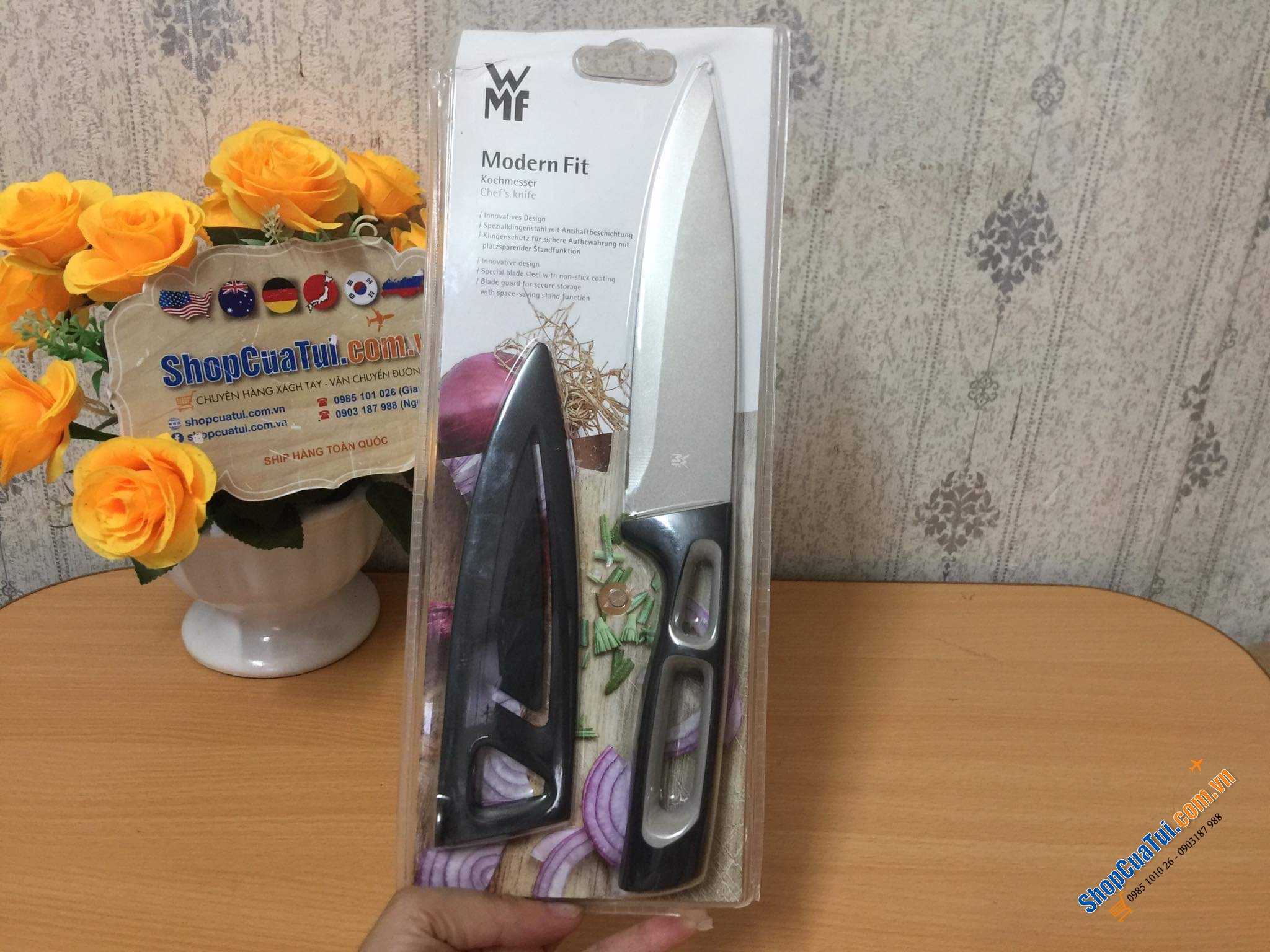 DAO THÁI WMF MODERN FIT KÈM NẮP BỌC DAO 25cm