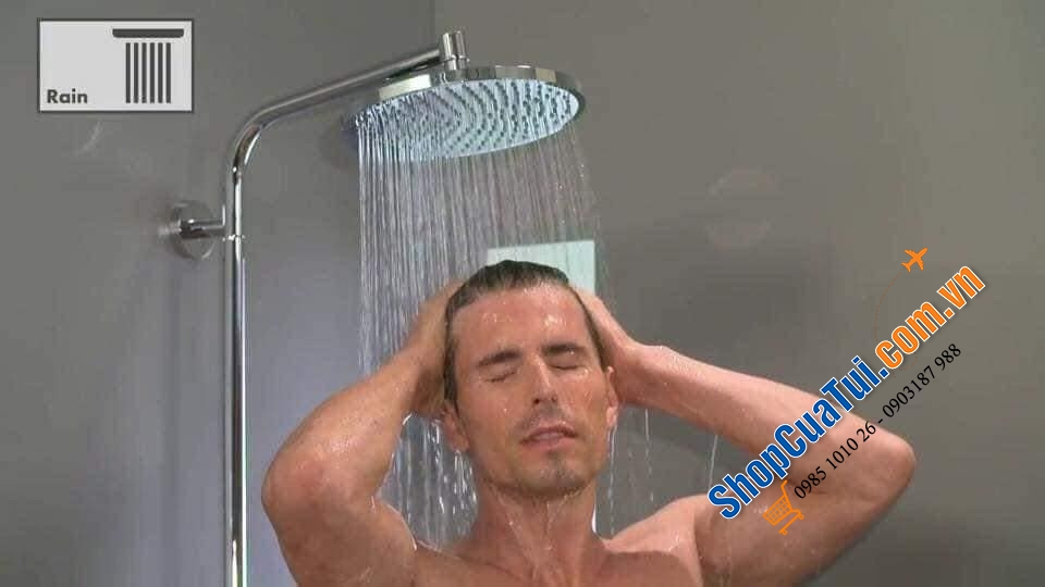 SEN CÂY HANSGROHE CROMETTA E 240 1JET SHOWERPIPE 3 in 1 MÃ 27320000 - Bát tròn