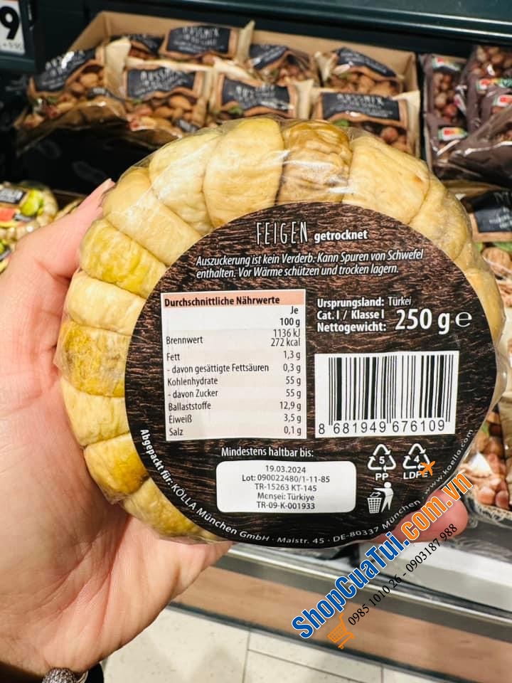 SUNG KHÔ FEIGEN 250g hộp tròn, 200g hộp chữ nhật CỦA ĐỨC