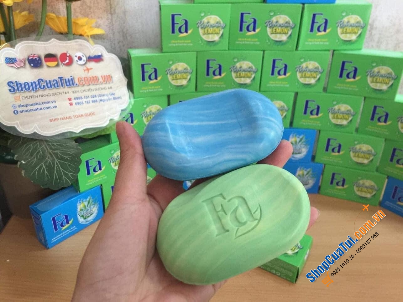 XÀ PHÒNG, XÀ BÔNG FA 90g HƯƠNG CHANH THƠM LỪNG