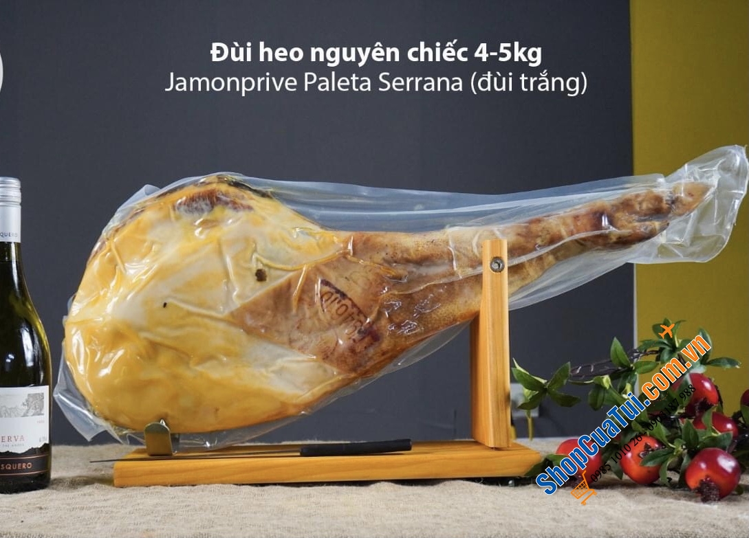 ĐÙI HEO MUỐI JAMONPRIVE PALETA SERRANA DIAZ 4-5kg