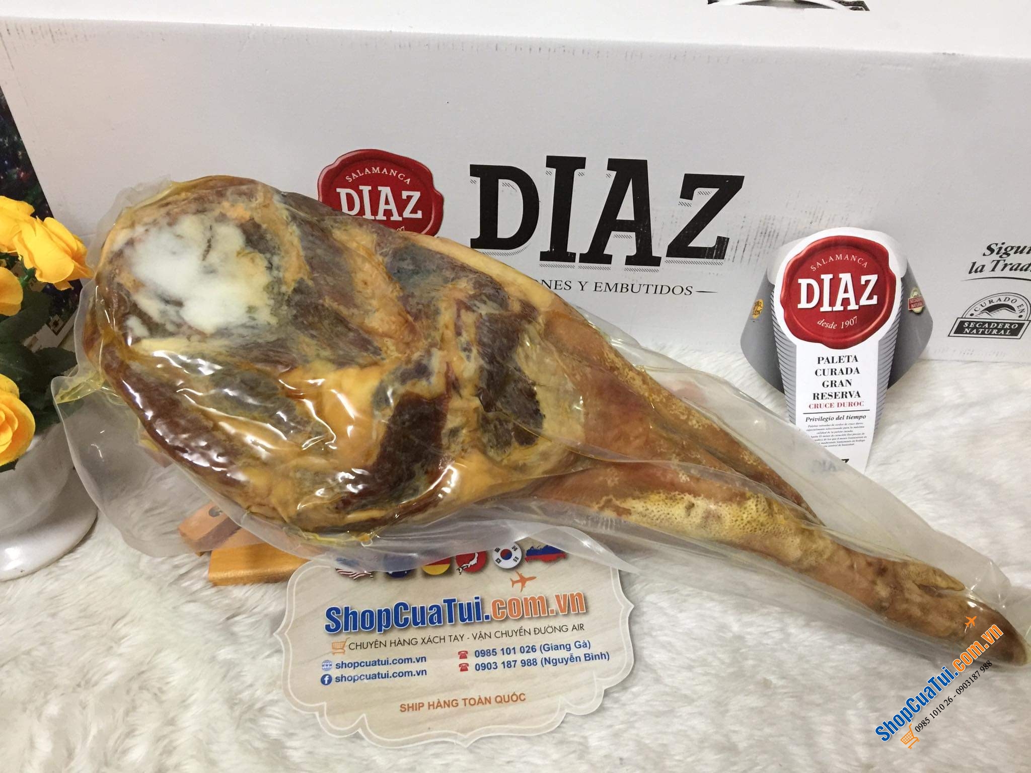 ĐÙI HEO MUỐI JAMONPRIVE PALETA SERRANA DIAZ 4-5kg