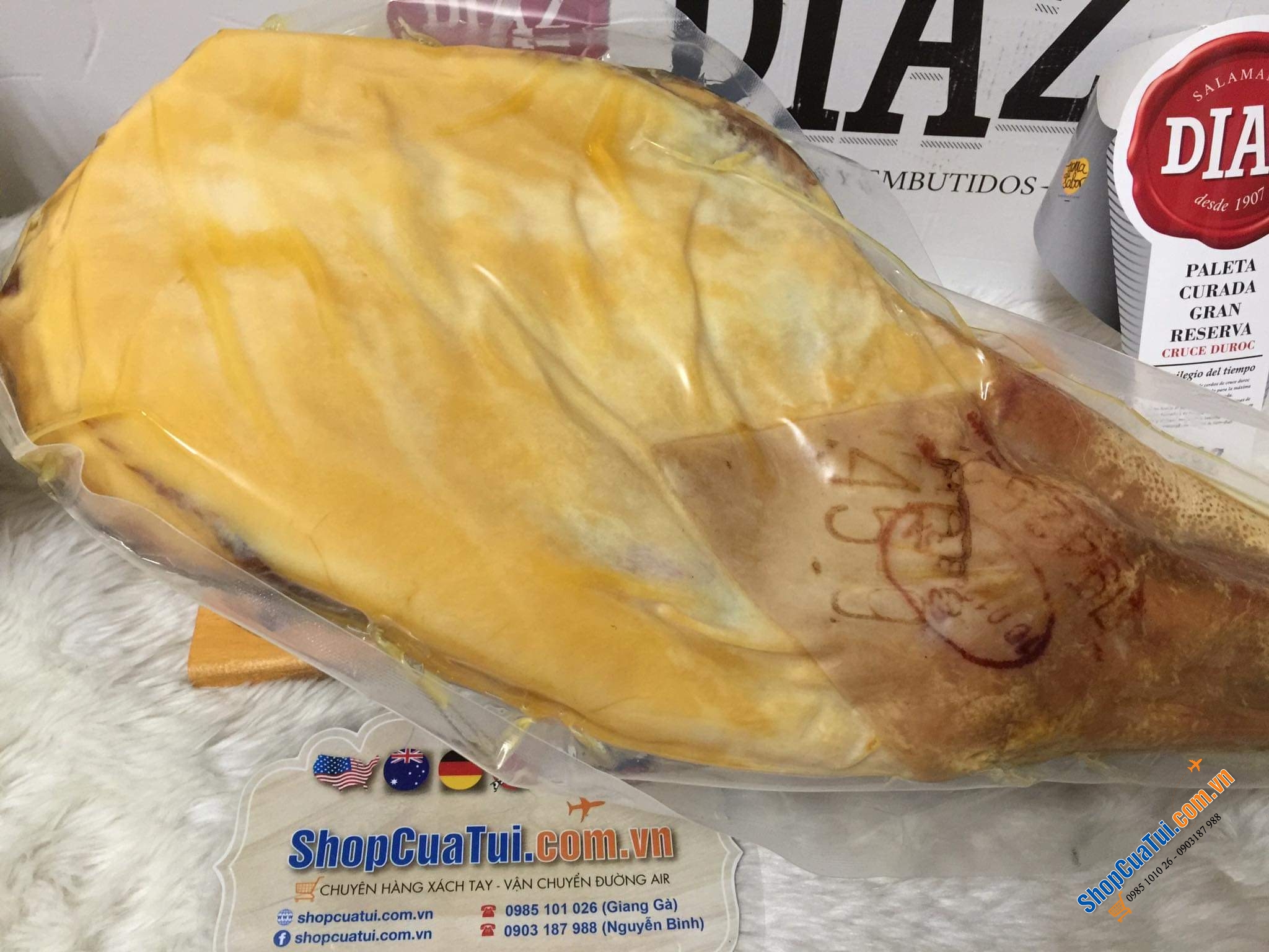 ĐÙI HEO MUỐI JAMONPRIVE PALETA SERRANA DIAZ 4-5kg