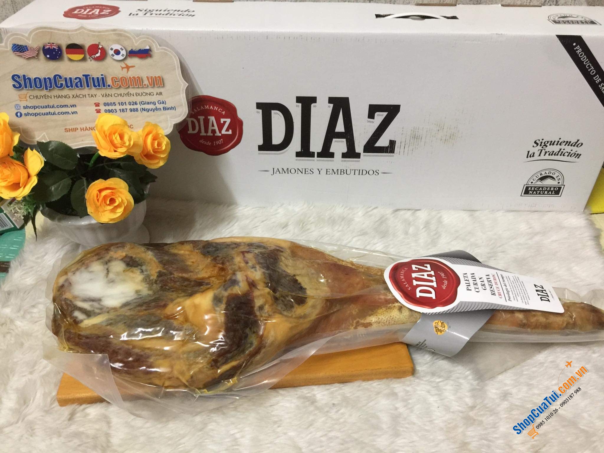 ĐÙI HEO MUỐI JAMONPRIVE PALETA SERRANA DIAZ 4-5kg