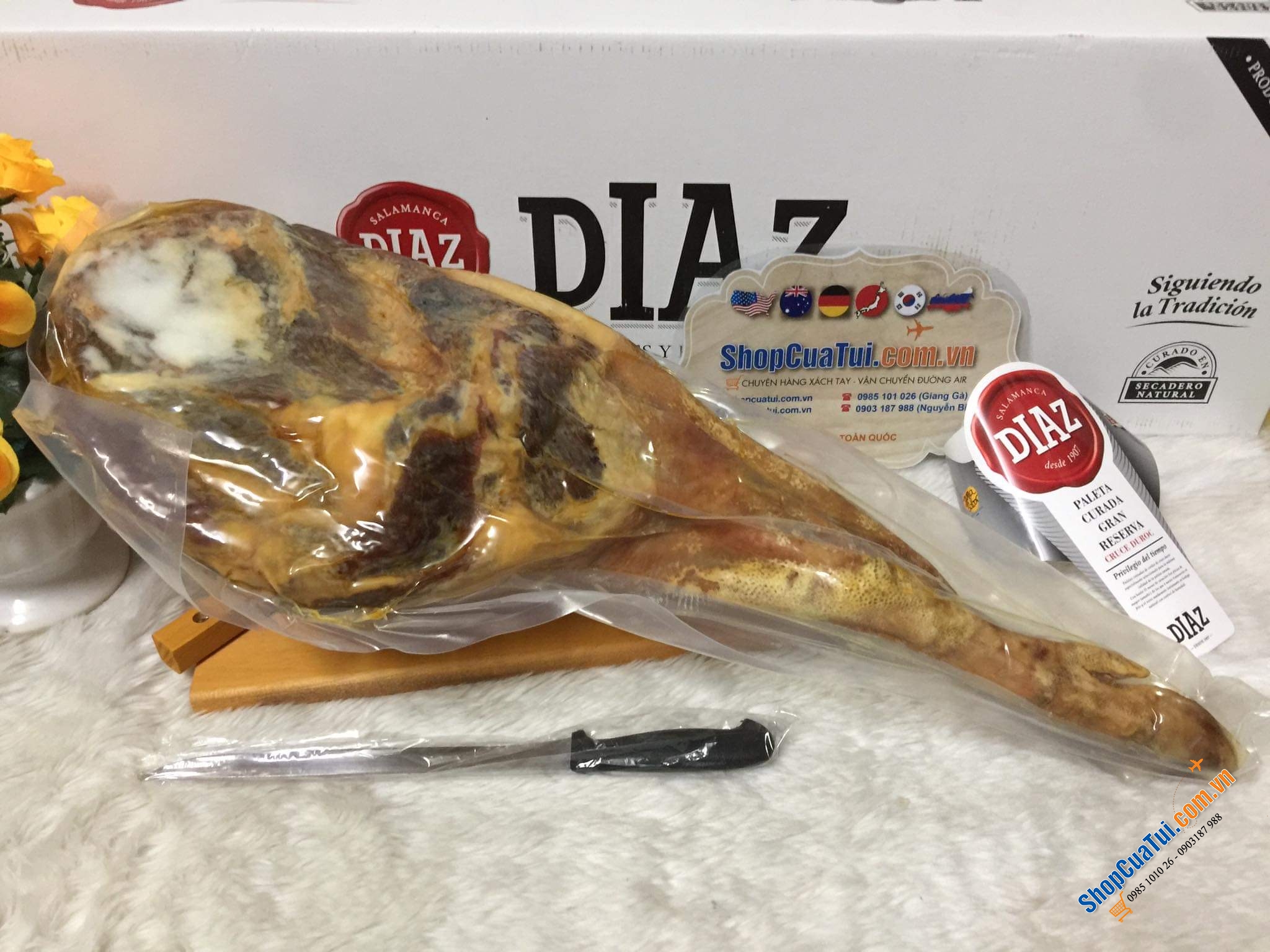 ĐÙI HEO MUỐI JAMONPRIVE PALETA SERRANA DIAZ 4-5kg