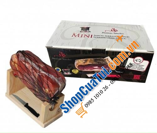 ĐÙI HEO -  ĐÙI LỢN MUỐI TÁCH XƯƠNG XÔNG KHÓI NGON NHẤT THẾ GIỚI DIONISIO SANCHEZ MINI JAMON SERRANO DUROC 1Kg đậm chất phong vị châu Âu, của Tây Ban Nha là nổi tiếng nhất.