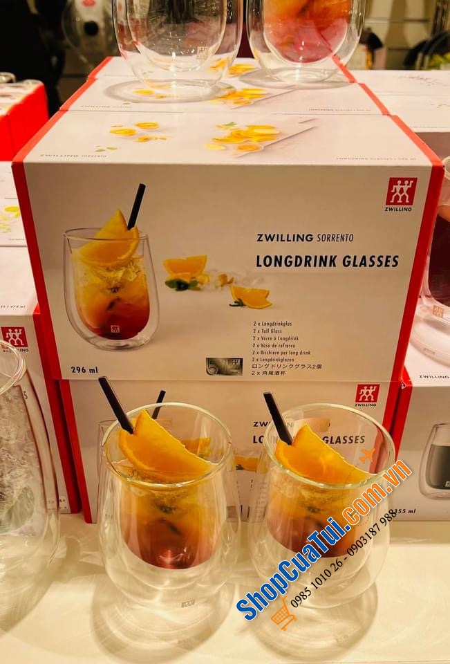 Cốc 2 thành zwilling longdrink 296 ml.