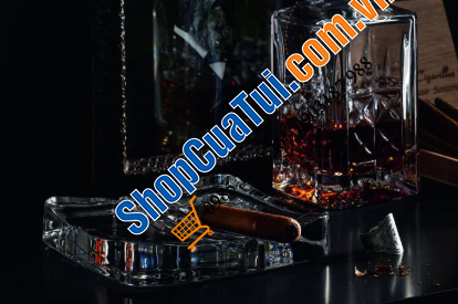 Gạt Tàn Vuông Pha Lê Nachtmann 99372 Cigar Ashtray 17cm - Gạt Tàn Cigar Nachtmann 99372 Square