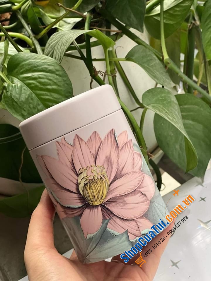 Set đôi đựng trà - cà phê Eigenart hoa sen 125g.