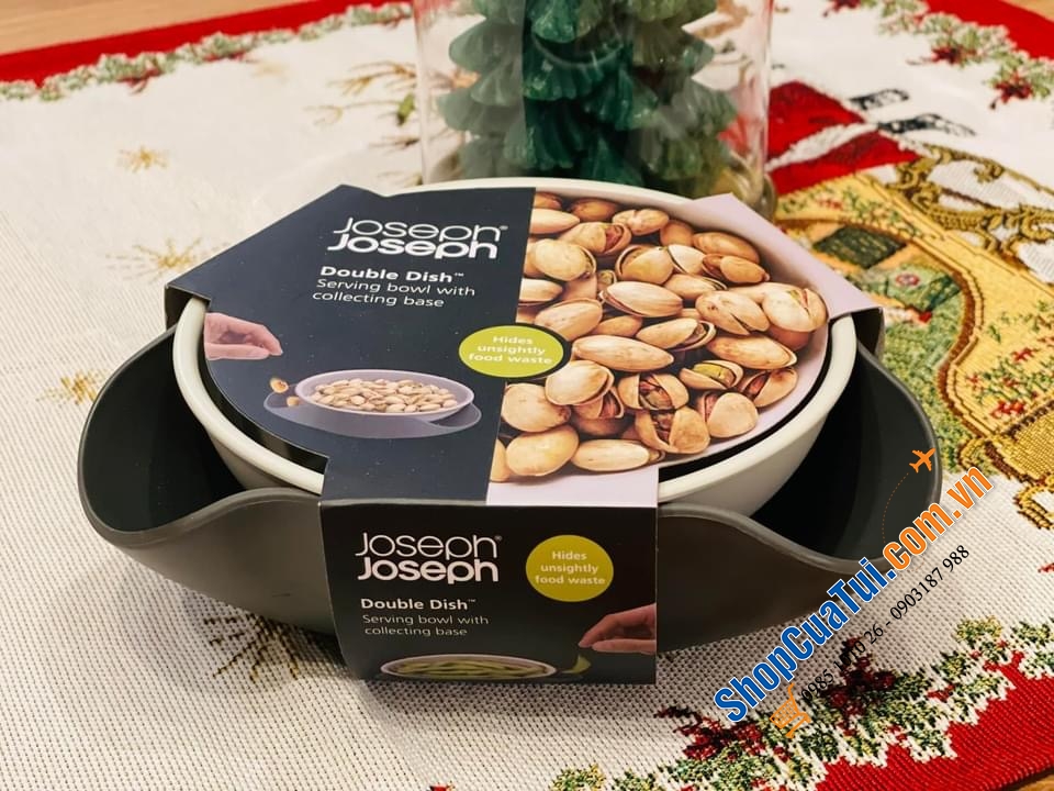 BÁT ĐỰNG HẠT KÈM VỎ 2 in 1 JOSEPH JOSEPH DOUBLE DISH.