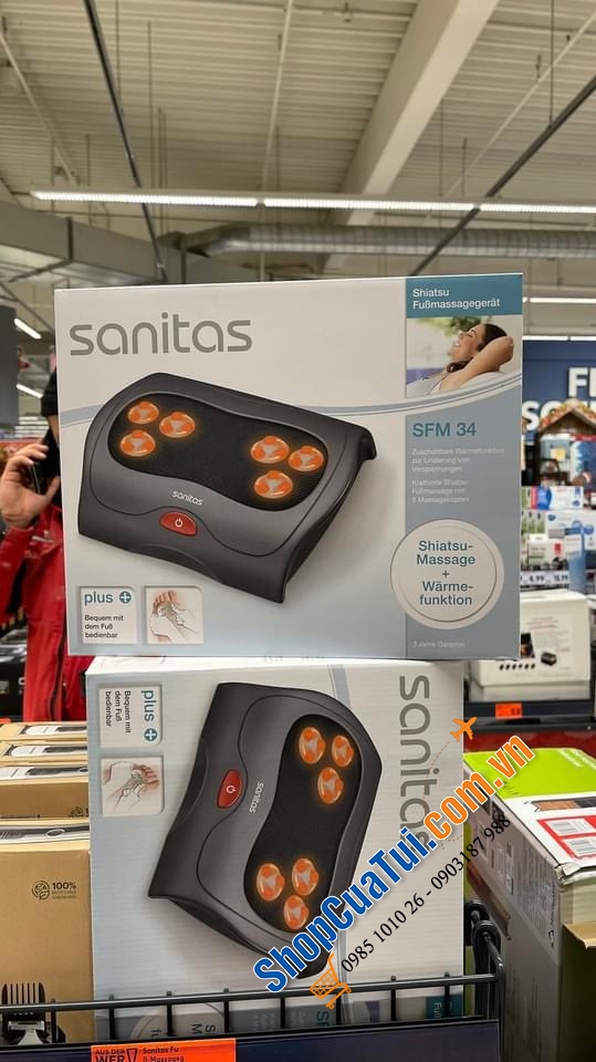 MÁY MASSAGE CHÂN SANITAS SFM34 ĐỨC - GIẢM ĐAU MỎI CHÂN, THÚC ĐẨY TUẦN HOÀN.