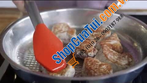 CHẢO FISSLER INOX CRISPY STEELUX PREMIUM 24 CM - Made in Germany dập đáy