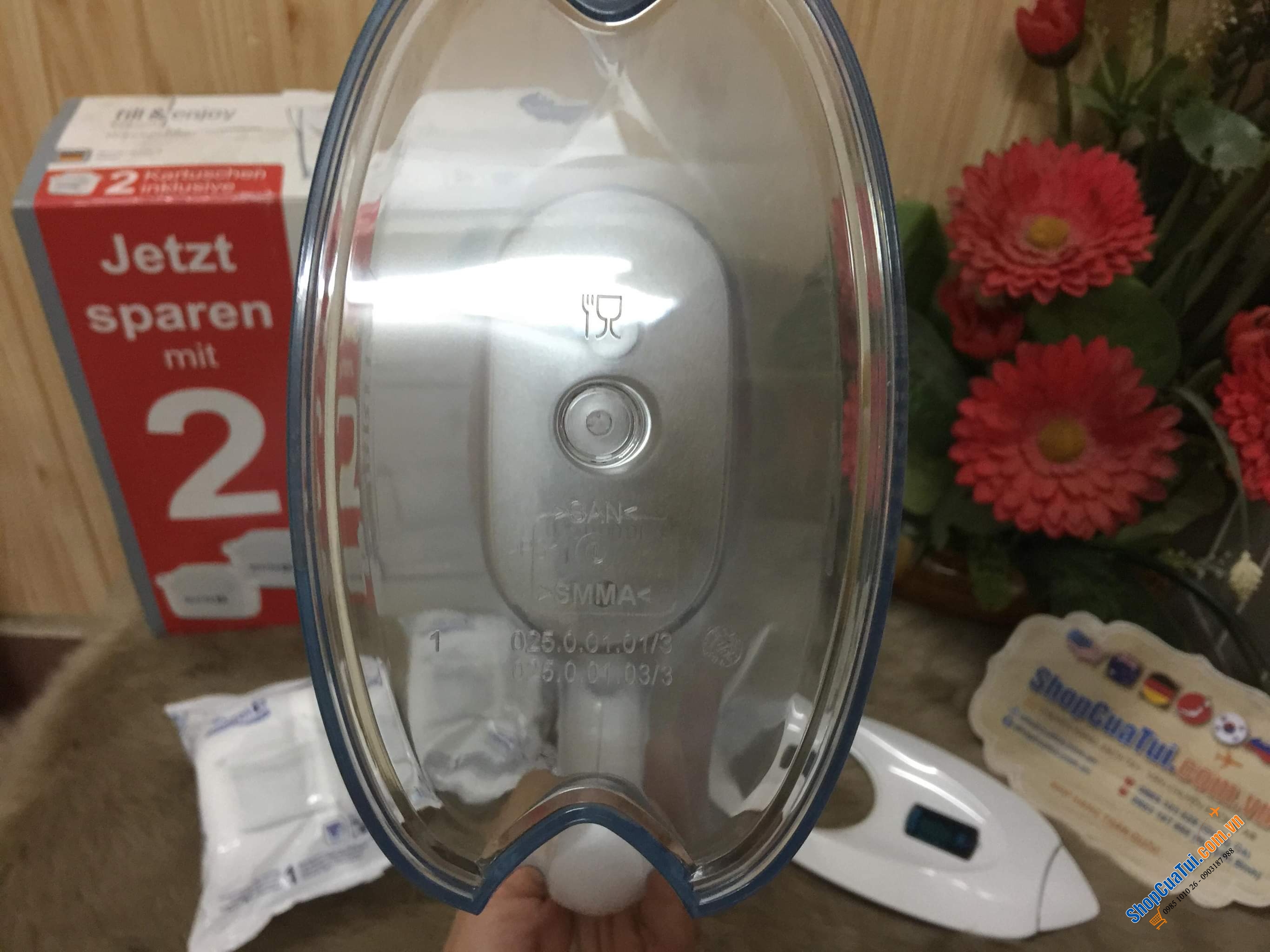 Bình lọc nước BRITA 2,4 L ( Màu trắng) MARELLA KÈM 2 LÕI -  bình lọc nước số 1 tại Đức.