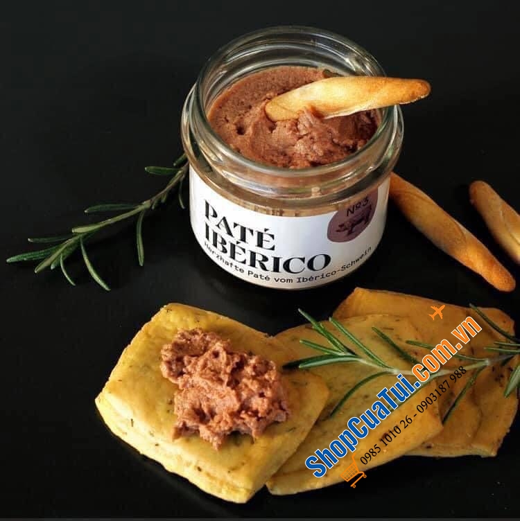 PATE GAN LỢN IBERICO TÂY BAN NHA -  PATÉ IBÉRICO - HERZHAFTE PATÉ VOM IBÉRICO-SCHWEIN 100gr