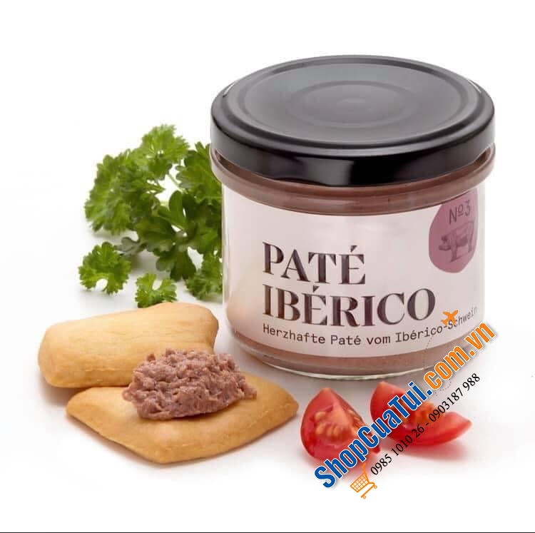 PATE GAN LỢN IBERICO TÂY BAN NHA -  PATÉ IBÉRICO - HERZHAFTE PATÉ VOM IBÉRICO-SCHWEIN 100gr