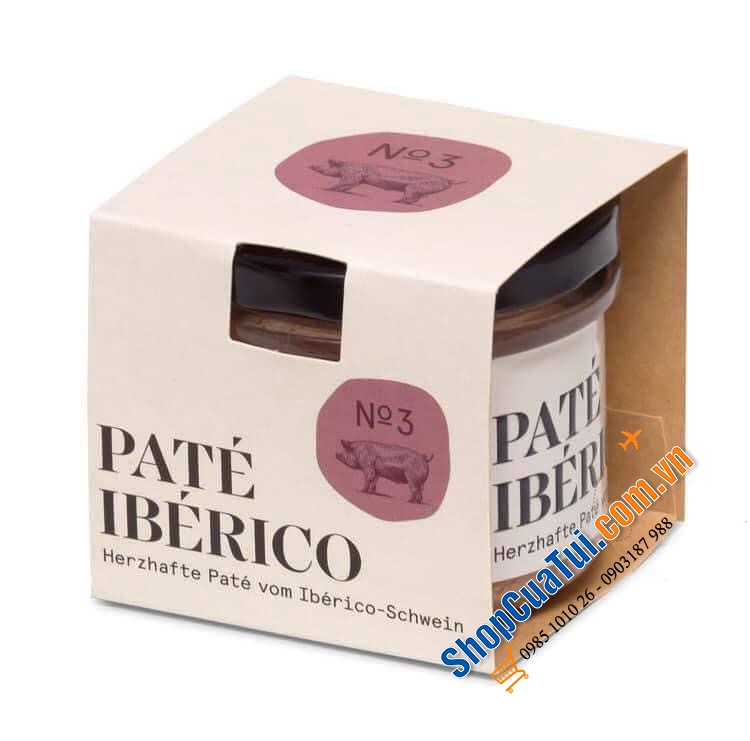 PATE GAN LỢN IBERICO TÂY BAN NHA -  PATÉ IBÉRICO - HERZHAFTE PATÉ VOM IBÉRICO-SCHWEIN 100gr