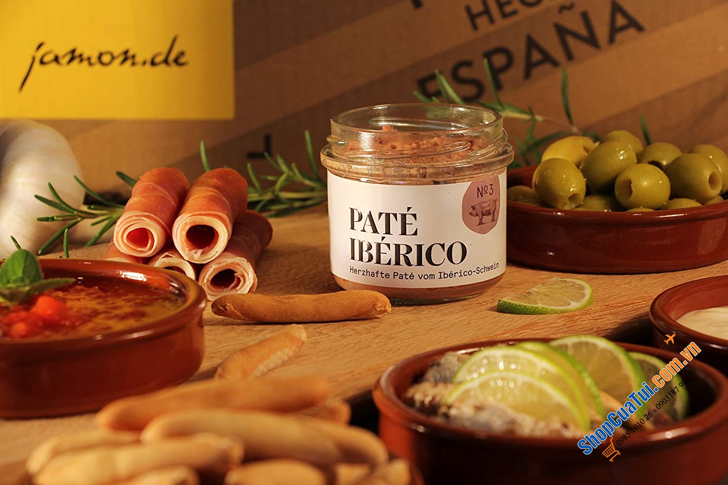 PATE GAN LỢN IBERICO TÂY BAN NHA -  PATÉ IBÉRICO - HERZHAFTE PATÉ VOM IBÉRICO-SCHWEIN 100gr