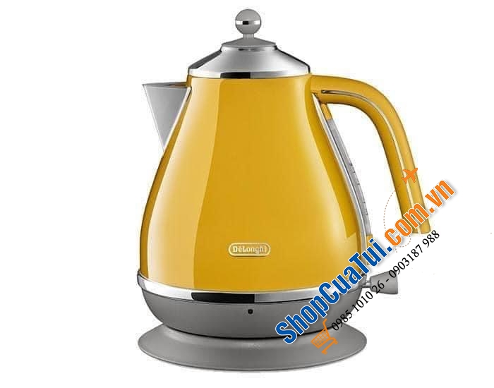 ẤM SIÊU TỐC DELONGHI VINTAGE ICONA MÀU VÀNG CHANH