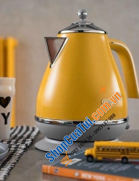 ẤM SIÊU TỐC DELONGHI VINTAGE ICONA MÀU VÀNG CHANH