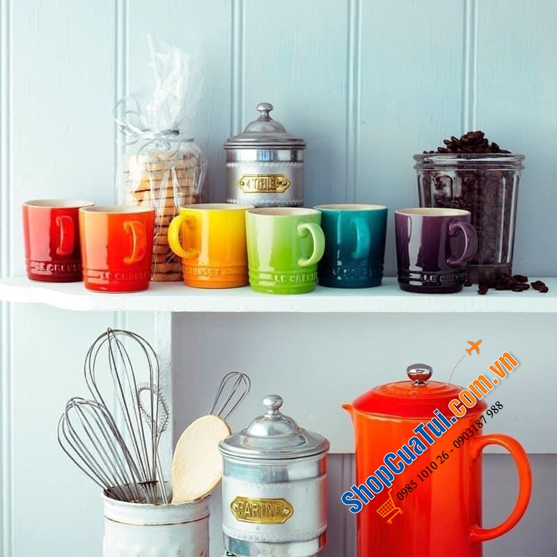 BỘ 6 CỐC LE CREUSET CẦU VỒNG 100ml KÈM HỘP