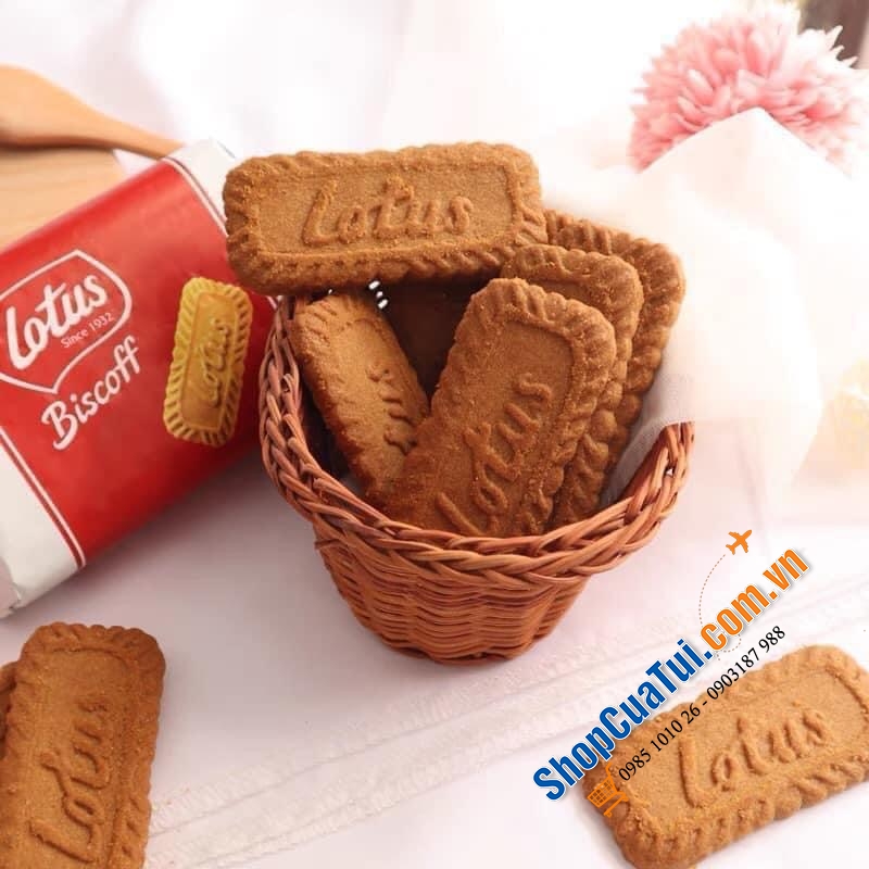 BÁNH QUY LOTUS BISCOFF 250g - HỘP 50 CÁI