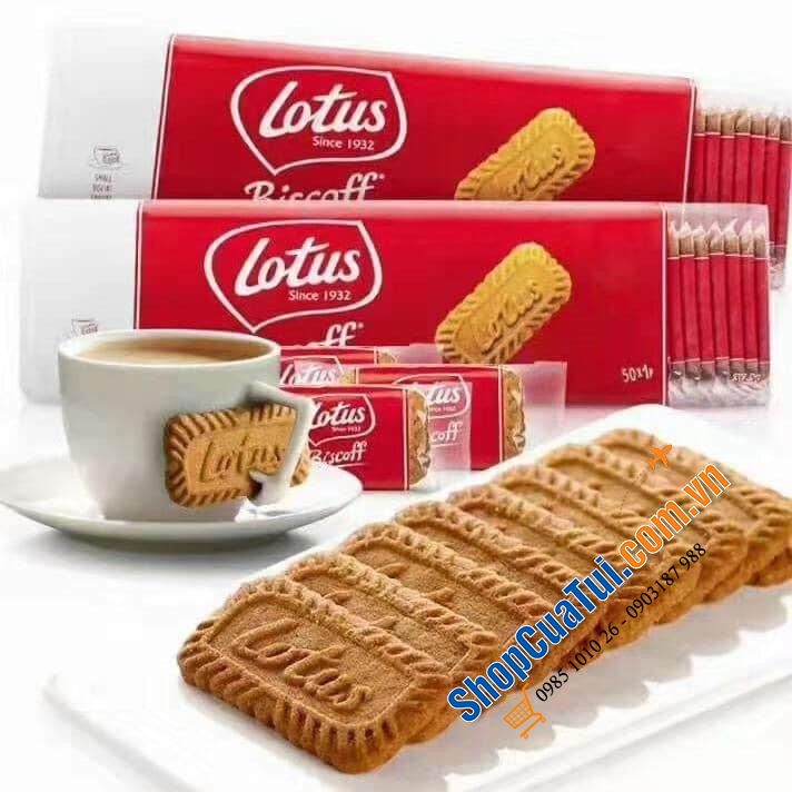 BÁNH QUY LOTUS BISCOFF 250g - HỘP 50 CÁI